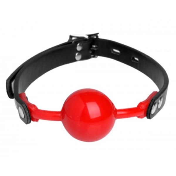 Master Series Hush Red Silicone Ball Gag